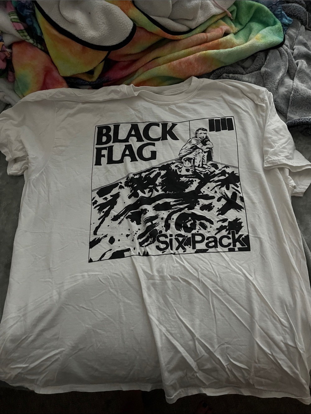 BLACK FLAG TEE White/Black